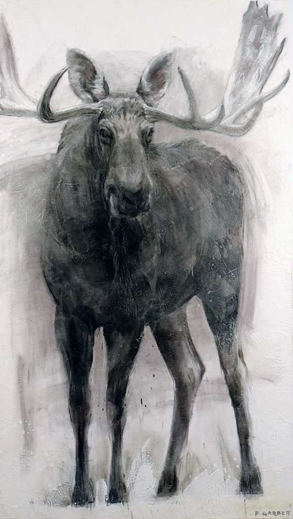 Standing Moose (60-05) Paul Garbett