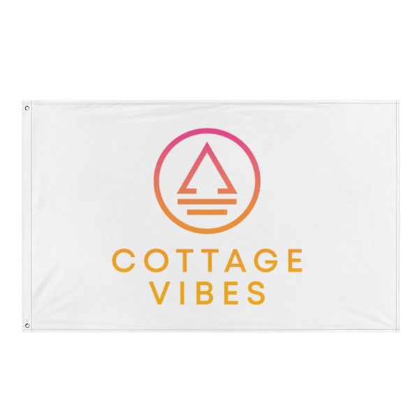 Flowin' Vibes Flag- White Paul Garbett