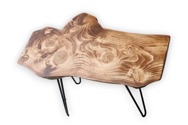 2 Feet 2" Live Edge - Pine Side/End Table