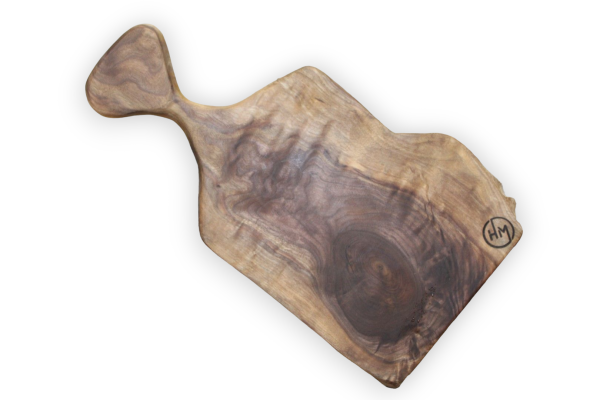 59cm Long Black Walnut Charcuterie Board with Handle