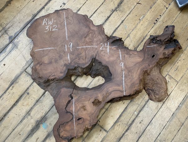 Burl Redwood 19″ X 24″