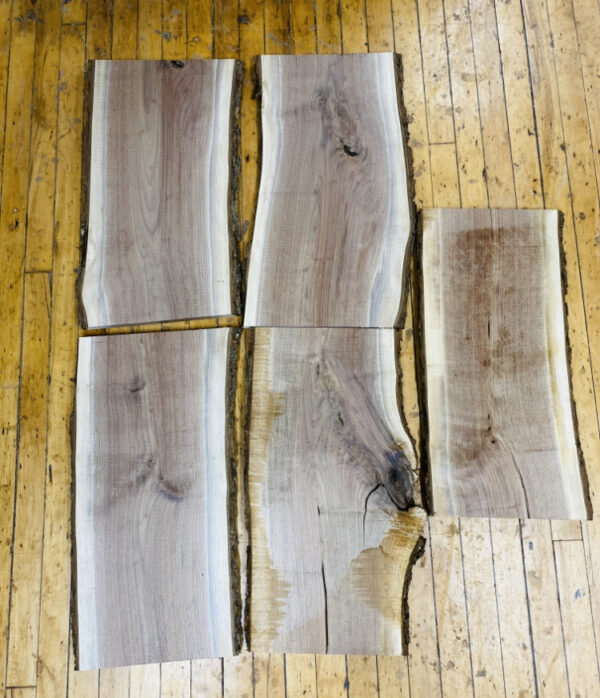Black Walnut Bundle Of 5 – 1″ / 24″ LENGTH