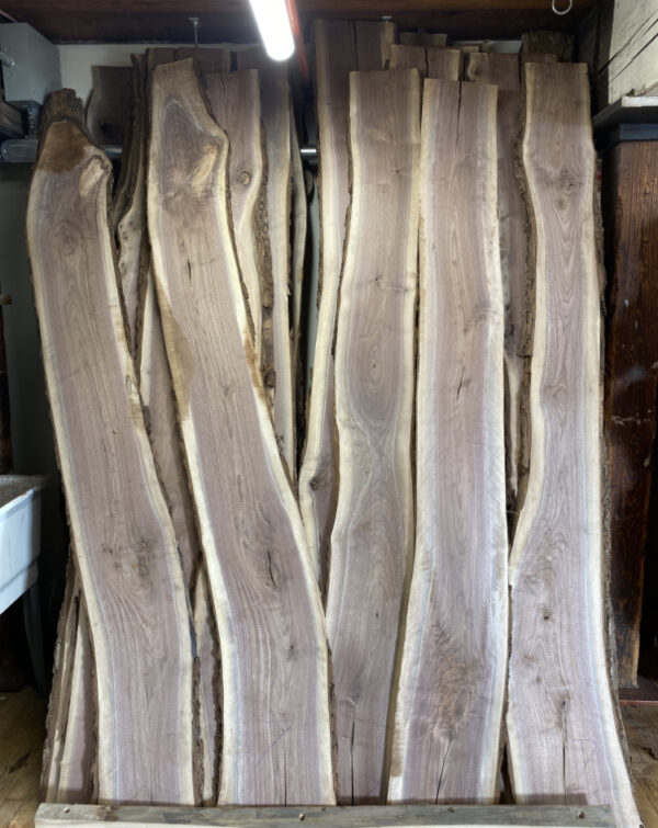 Live Edge Black Walnut Charcuterie Stock $7/BF