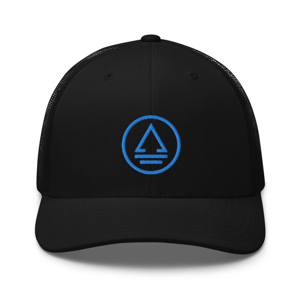 Retro Vibes Trucker Hat - Clear Blue
