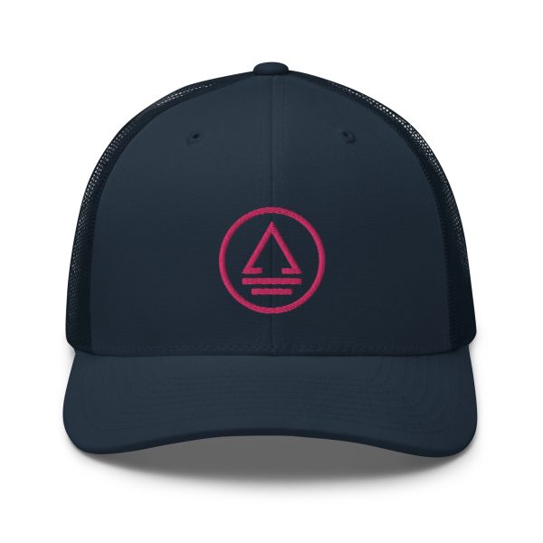Retro Vibes Trucker Hat - Pink Lemonade