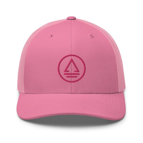 Retro Vibes Trucker Hat - Pink Lemonade