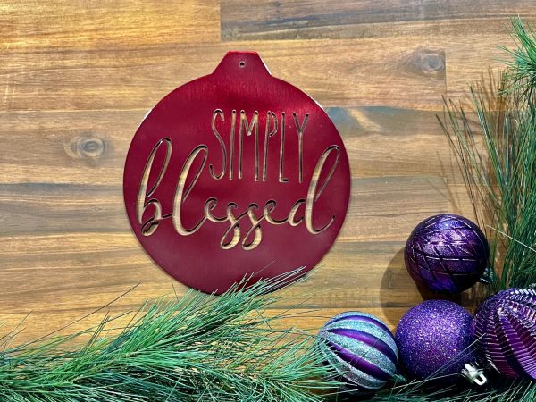 Simply Blessed Sign
