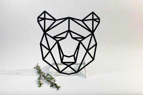 Geometric Bear Head