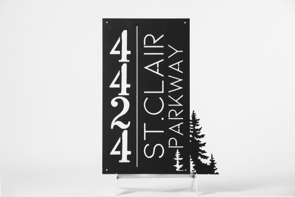 Modern Address Sign