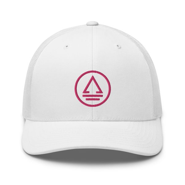 Retro Vibes Trucker Hat – Pink Lemonade