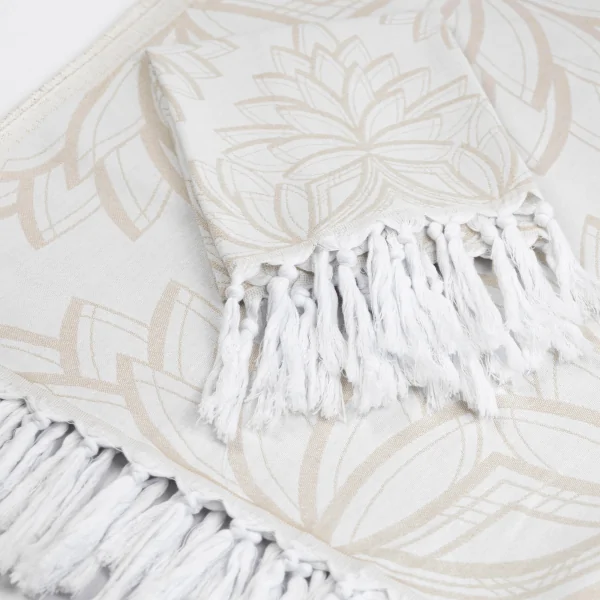 Turkish Towel | Single Set | Oat + White