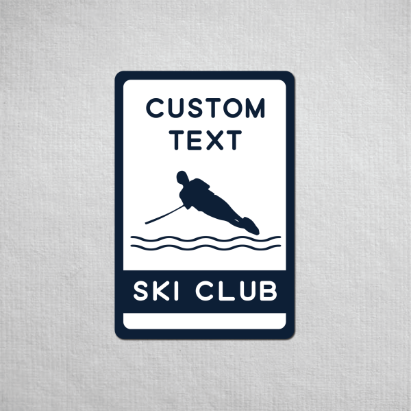 Custom Waterski Club Metal Sign