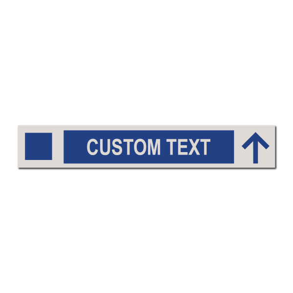 Blue/Intermediate Run - Personalized Ski Run Directional Sign