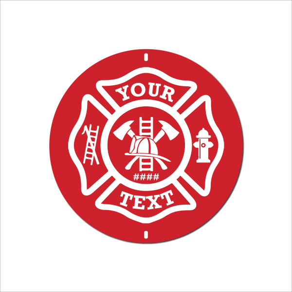 Fire Department Large Metal Sign