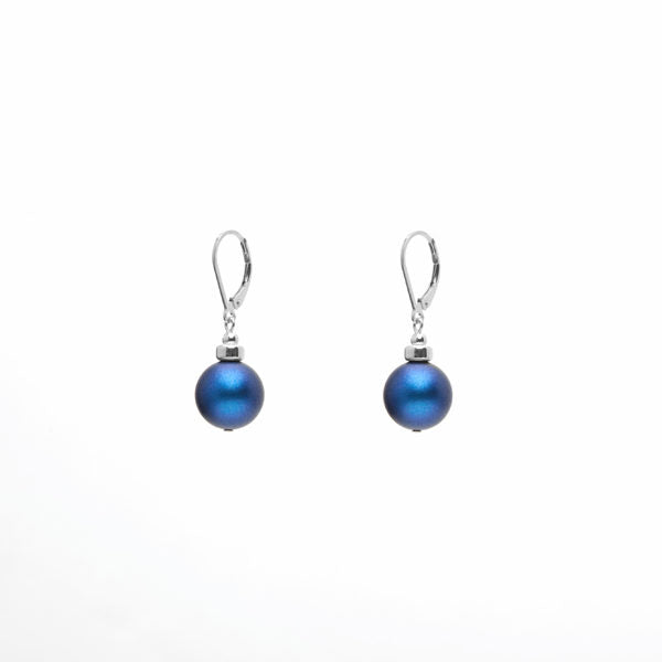 Klassic Pearl Earrings – Electric Blue