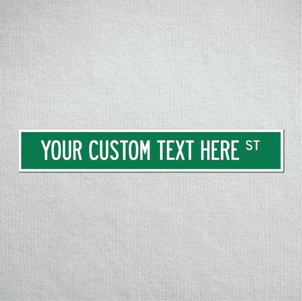 36 x 6" Custom Metal Street Sign