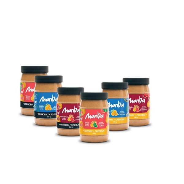 6 Jars of Manba - Haitian-style Spicy Peanut Butter