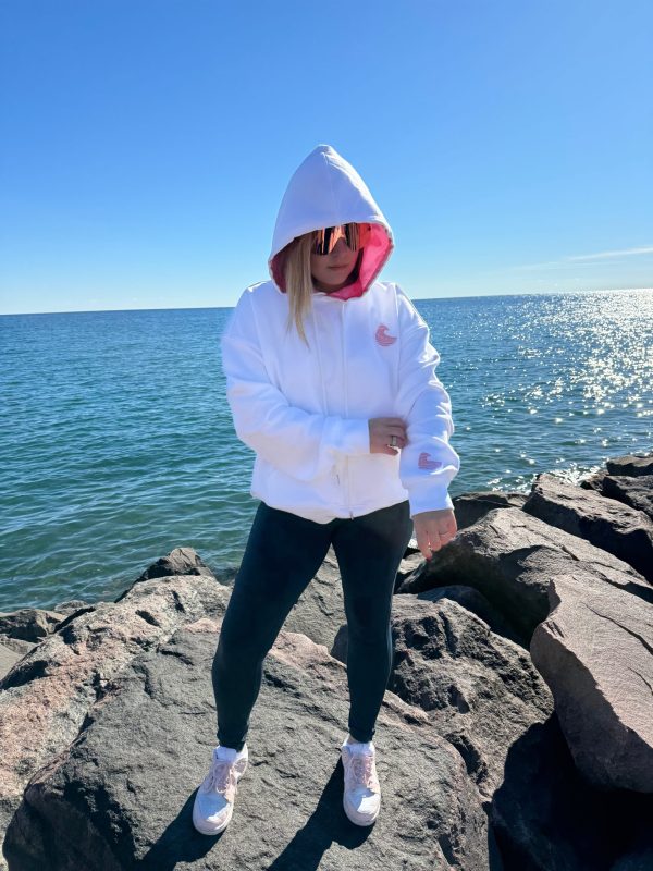 RR SOCIETY CATCH A WAVE HOODIE - PINK