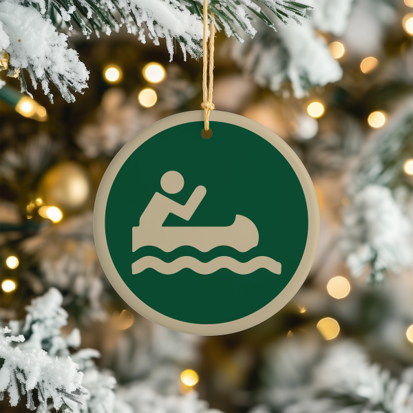 Canoe Christmas Tree Ornament
