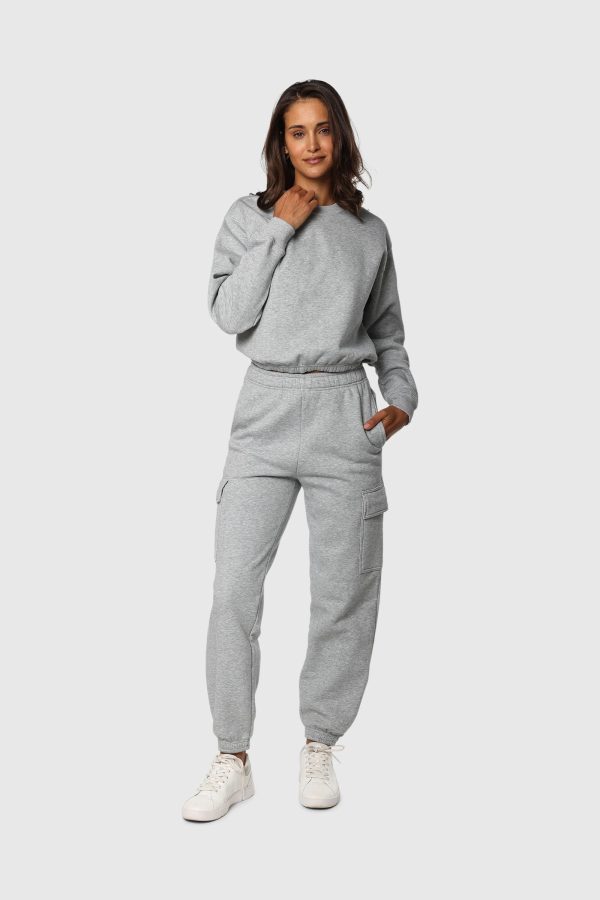 Athletic Grey Cinch Fleece Set