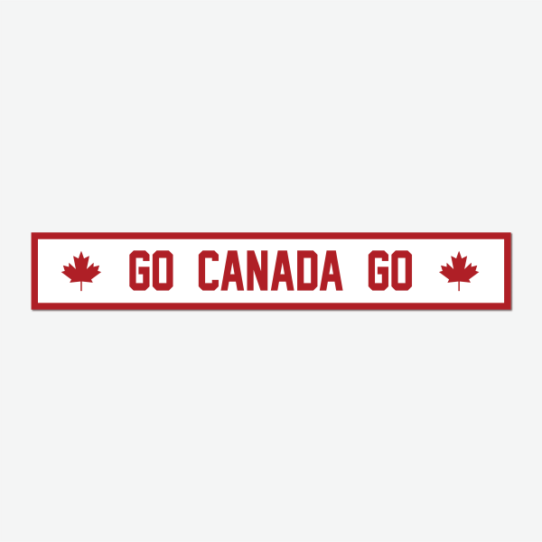 Go Canada Go Metal Sign