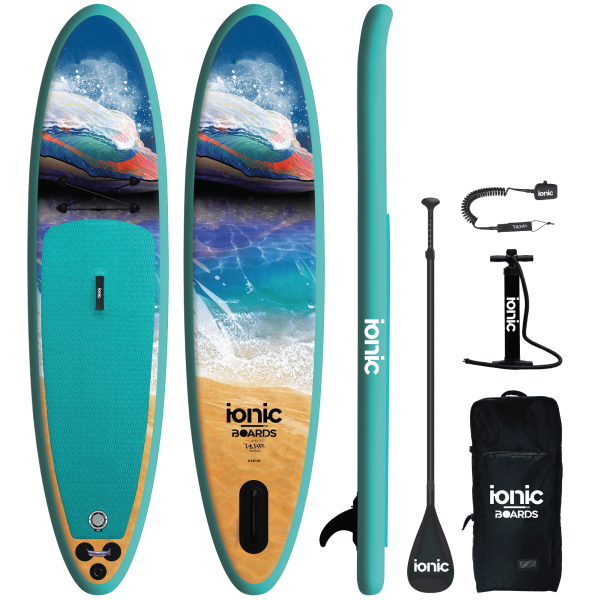 Ionic All Water - Teal Wave - 11' Inflatable Paddle Board Package