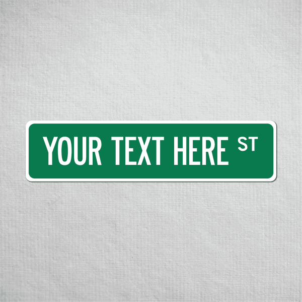 24 x 6" Custom Metal Street Sign