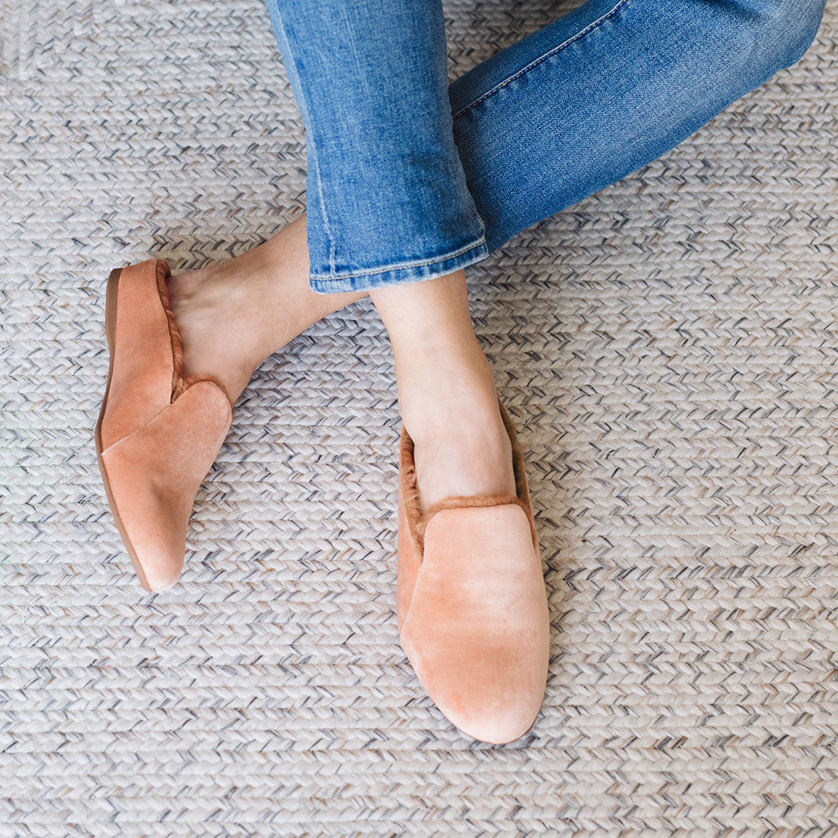 The Maya - Backless Mule in Peach Bellini 1 The Maya - Backless Mule in Peach Bellini