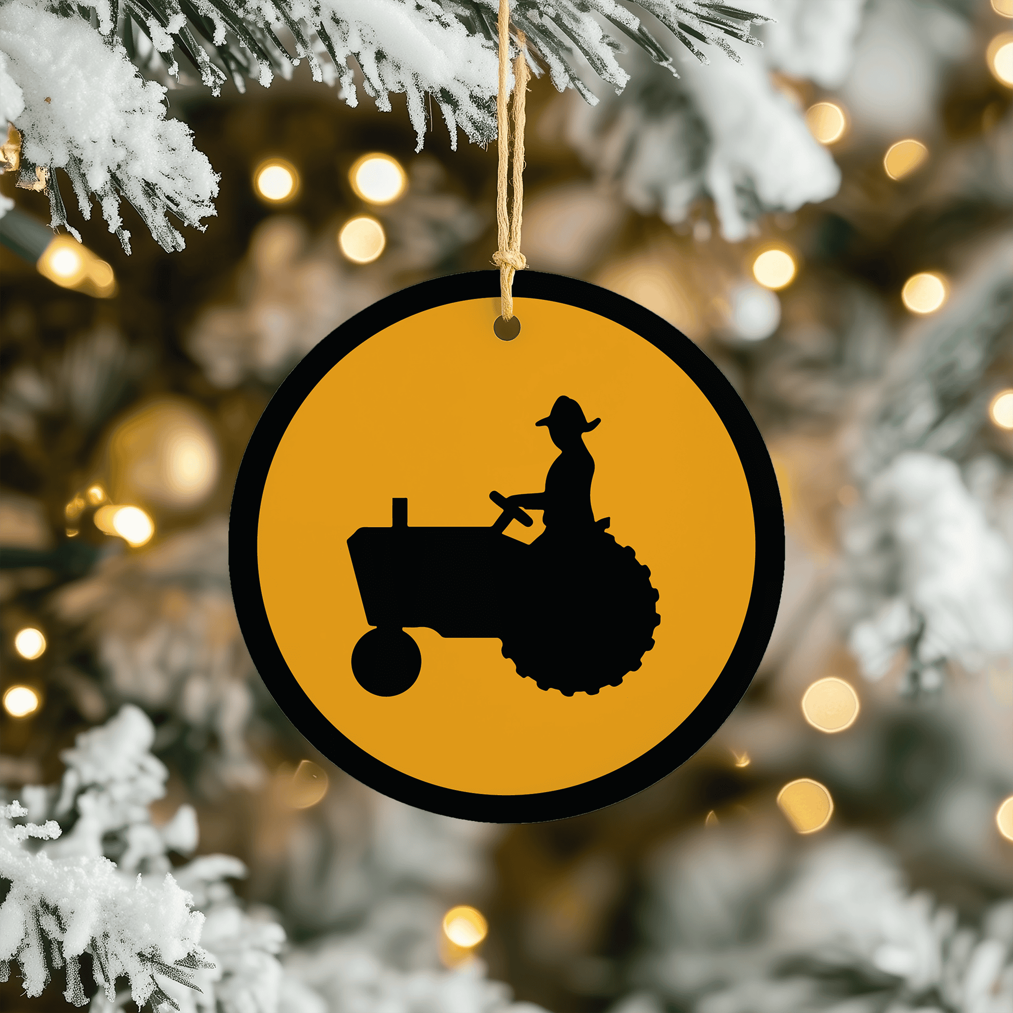 Tractor Christmas Tree Ornament 1 Tractor Christmas Tree Ornament