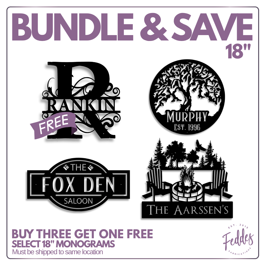 Mix & Match for Free 18" Monogram Bundle 1 Mix & Match for Free 18" Monogram Bundle