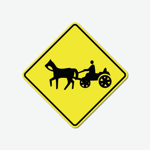 Horse-Drawn Vehicle Large Ontario Replica Sign 4 Horse-Drawn Vehicle Large Ontario Replica Sign