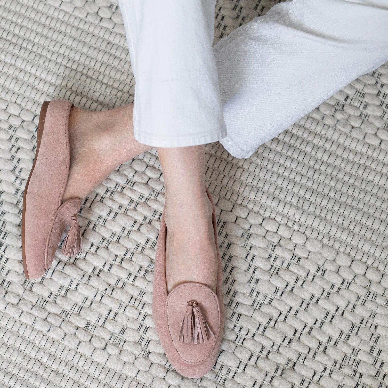 The Frida - Tassel Mule in Blush 1 The Frida - Tassel Mule in Blush