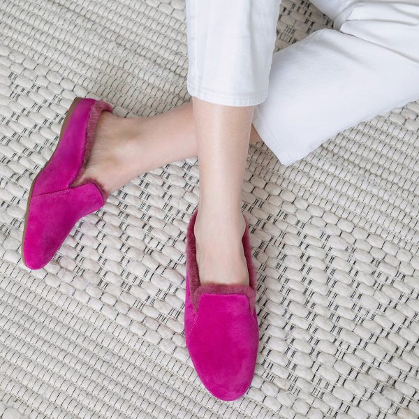 The Maya - Backless Mule in Fuschia